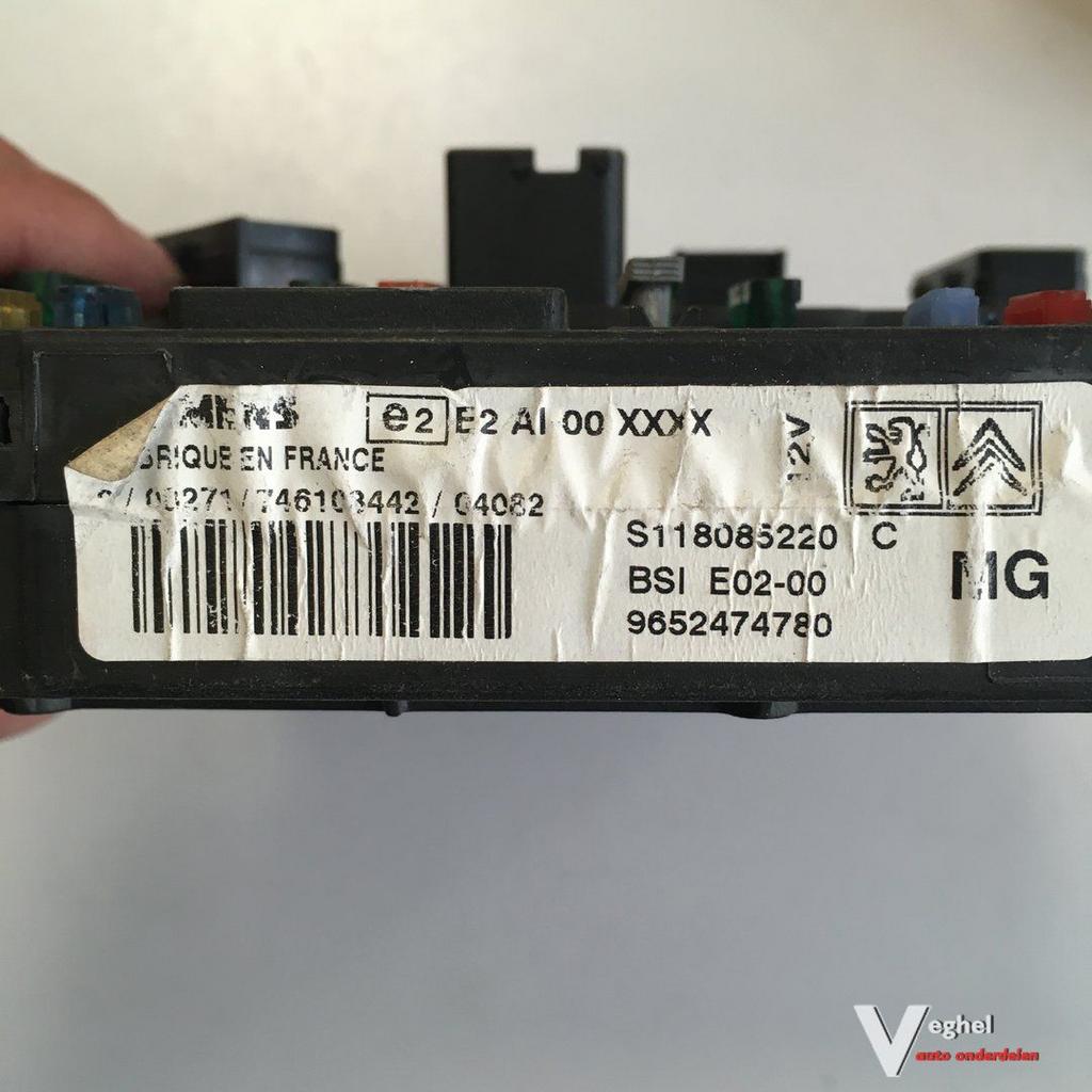 Peugeot 206 1.4 8v 2004   Ecu Set  , ECU , BSI , zekeringkas, Gebruikt, -, -, Ophalen of Verzenden