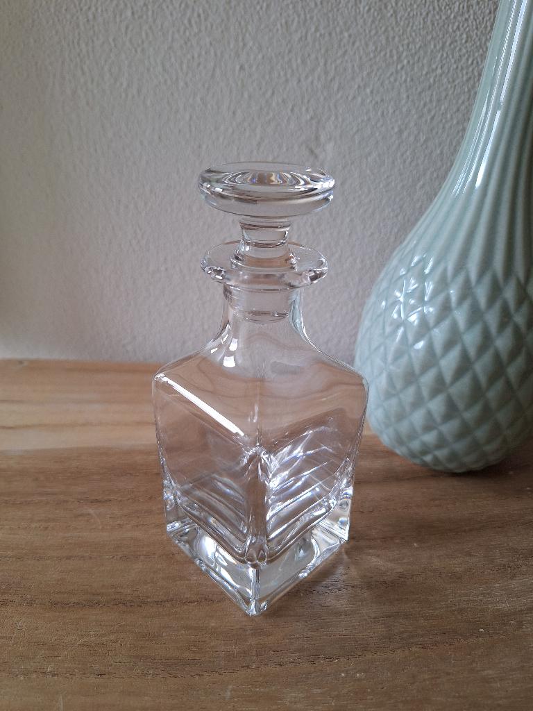 Kristallen karaf met stop H 14,5 cm -NIEUW-, Ophalen