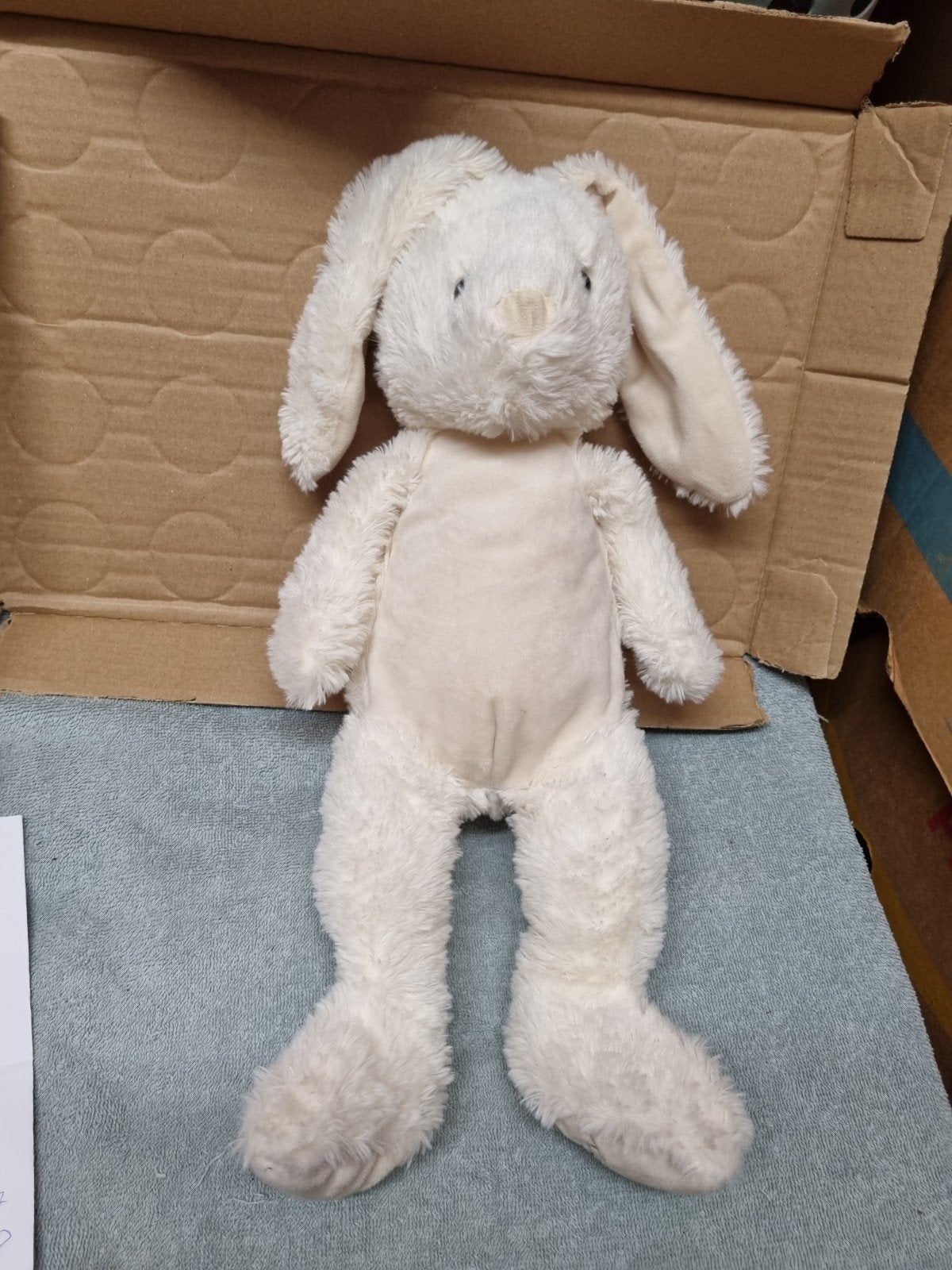 bambino knuffel konijn wit , crème  nr 19, Kinderen en Baby's, Speelgoed | Knuffels en Pluche, Ophalen of Verzenden, Zo goed als nieuw