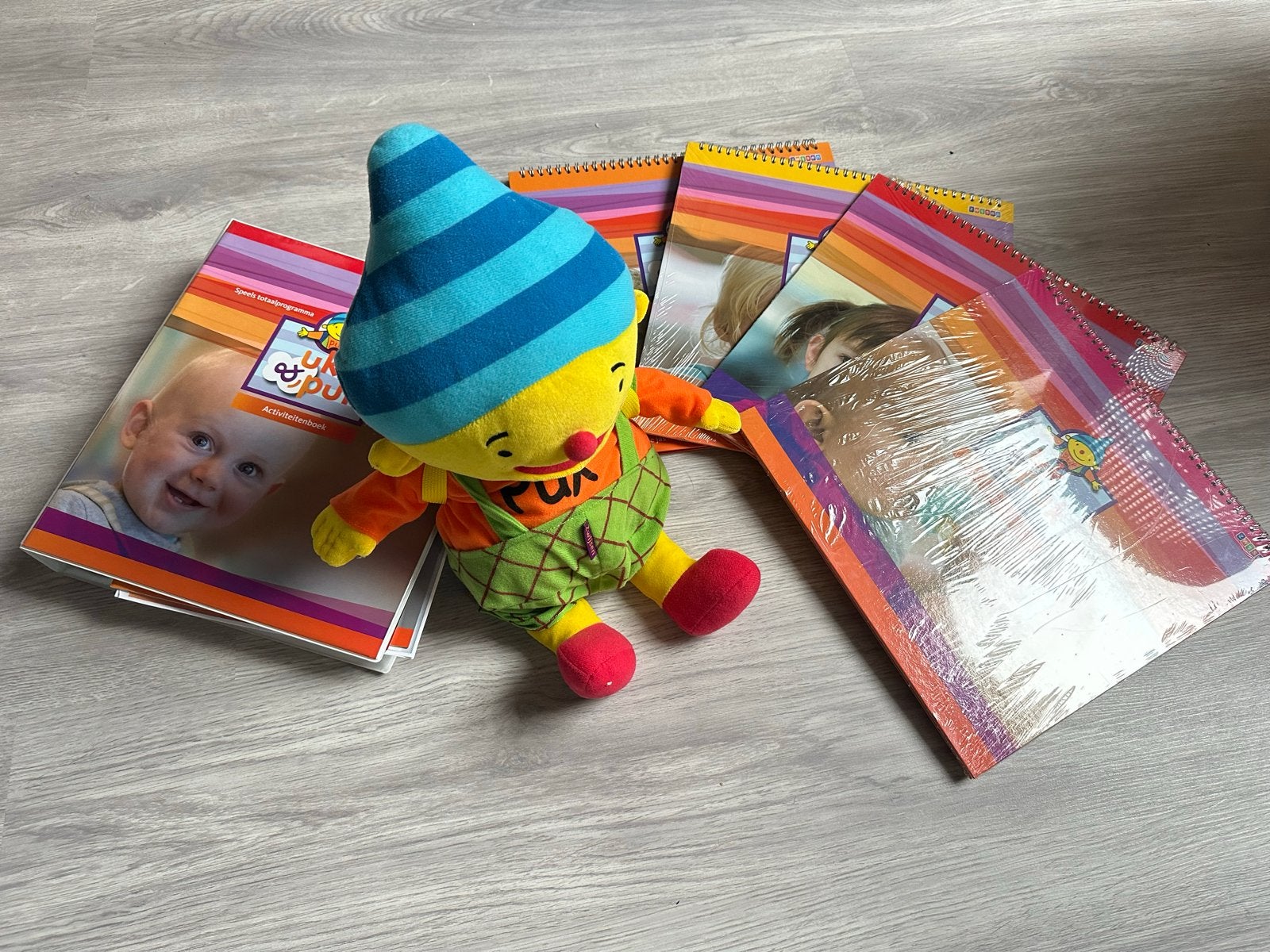 Uk & Puk pakket - kijkboeken en puk, Ophalen of Verzenden, Nieuw, Uitklap-, Voel- of Ontdekboek, 0 tot 6 maanden