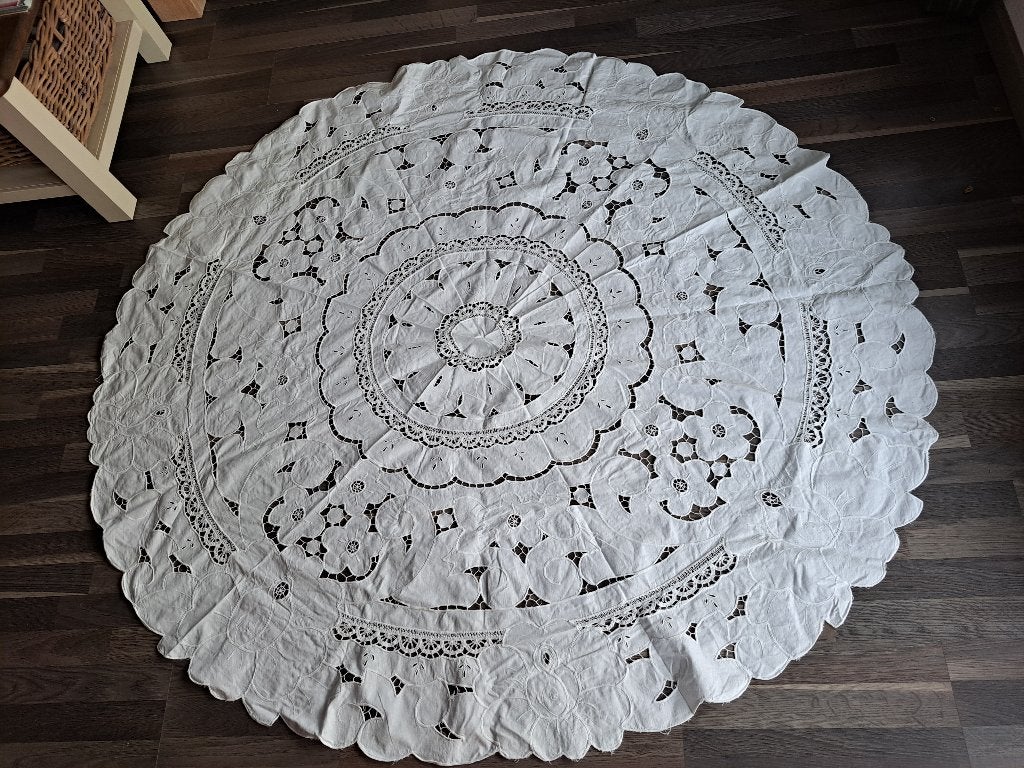 Vintage servetten, tafelkleden, tafelloper, place mats, ..., Tafelkleed, Ophalen of Verzenden, Zo goed als nieuw, Overige vormen