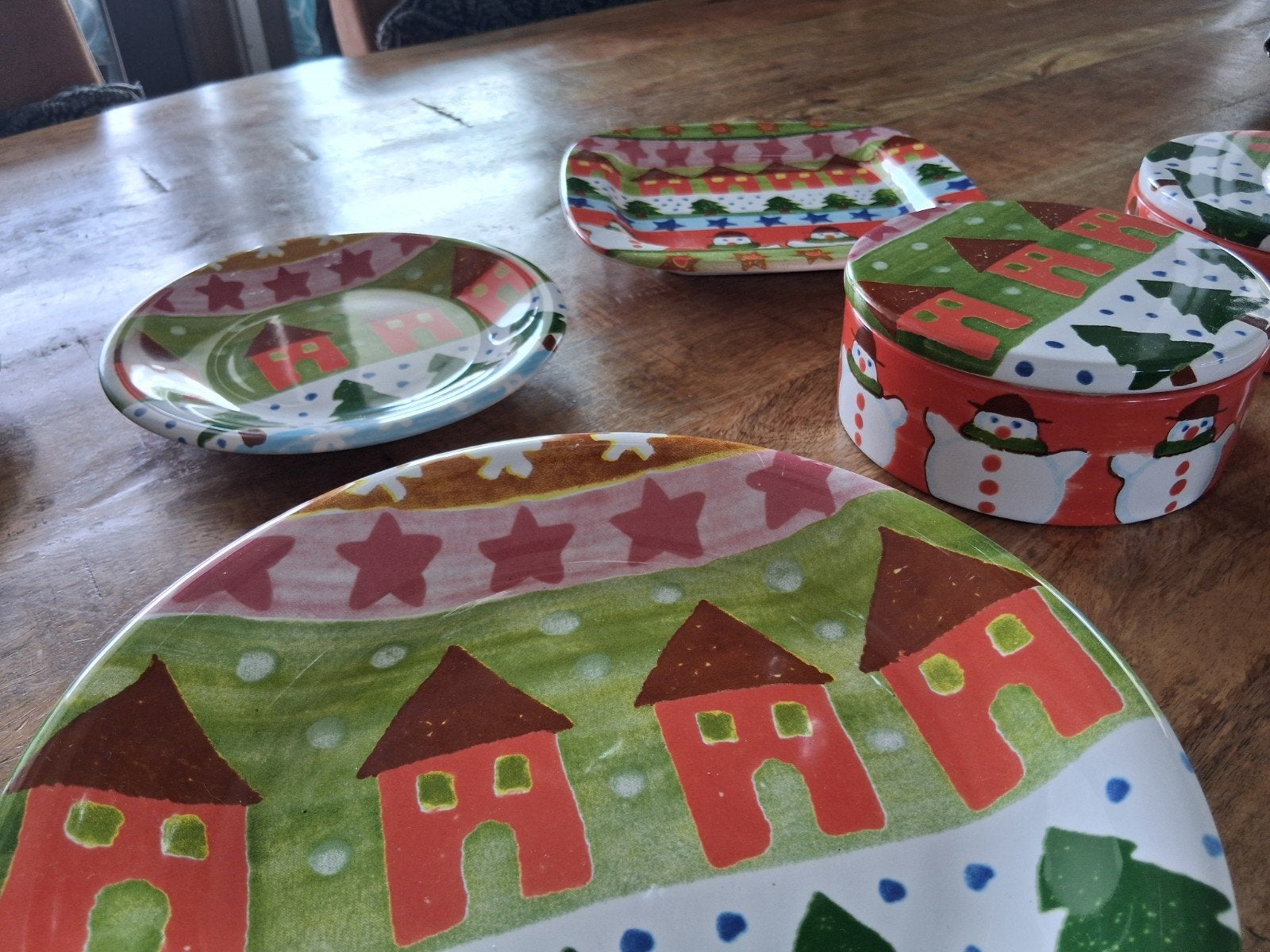 kerst servies, made in Italy, 13 delig, Diversen, Kerst, Ophalen, Zo goed als nieuw