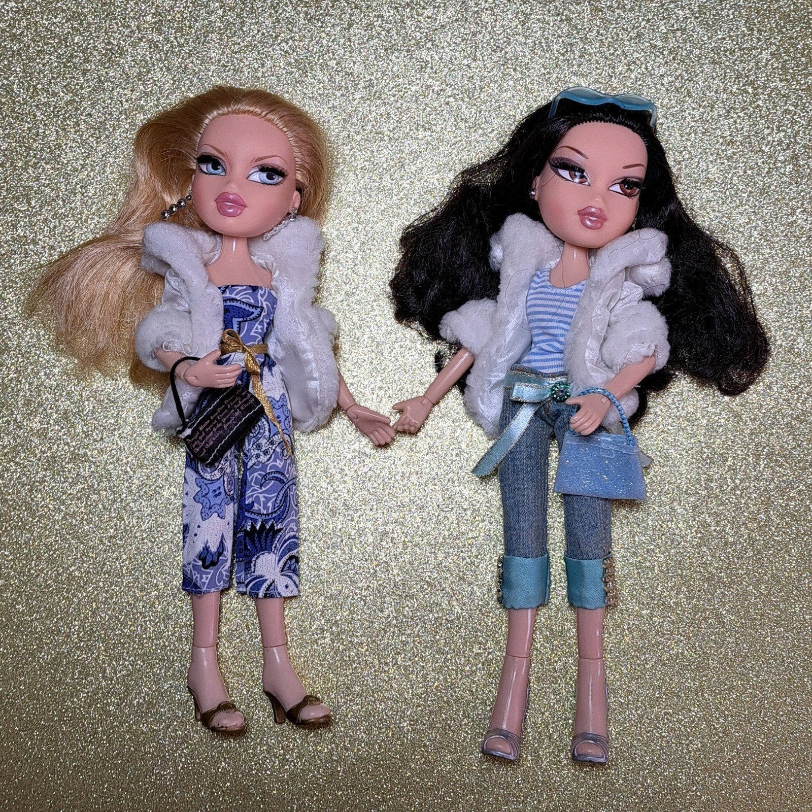 MGA Bratz Cloe en Jade Fashion Girlz 2007, Verzamelen, Poppen, Verzenden, Zo goed als nieuw, Fashion Doll