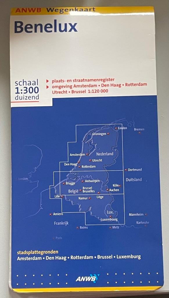 Oude ANWB wegenkaart Benelux (2007/2008), ANWB, Overige gebieden, 2000 tot heden, Landkaart