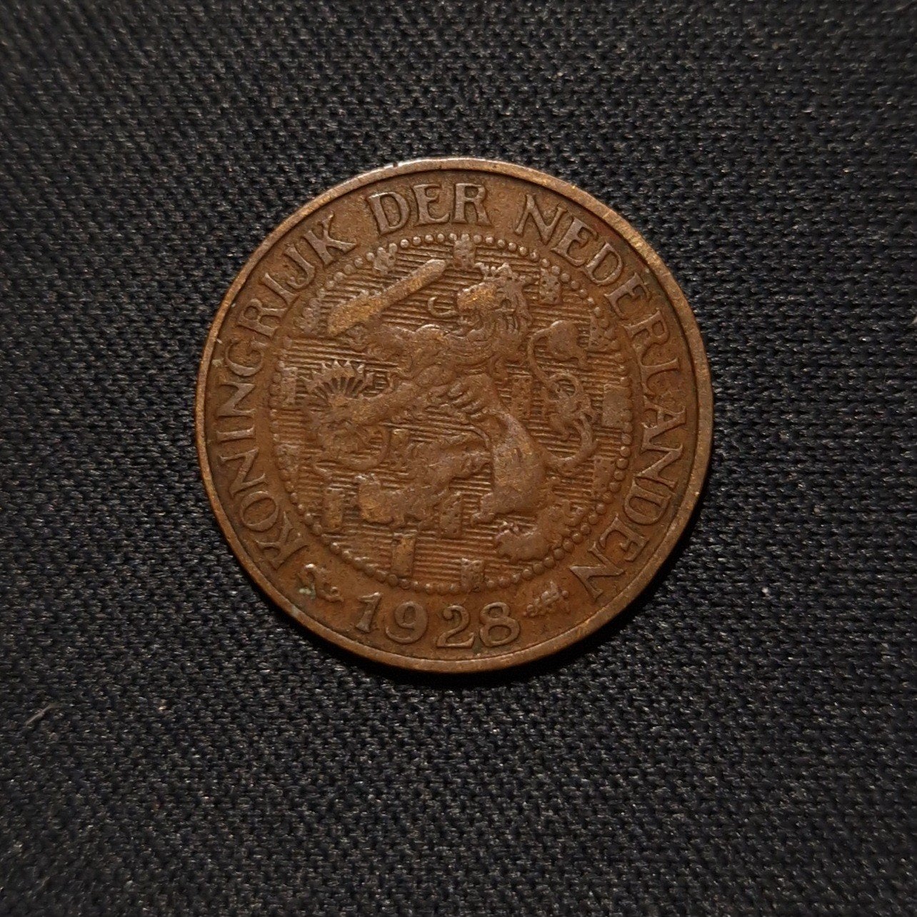 1 cent 1928, Verzenden, Koningin Wilhelmina, 1 cent, Losse munt