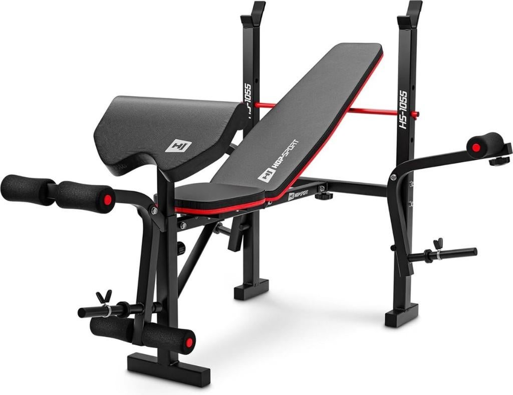 Halterbank HS-1055 opvouwbaar, Sport en Fitness, Fitnessapparatuur, Krachtstation, Hopsport, Nieuw, Ophalen of Verzenden