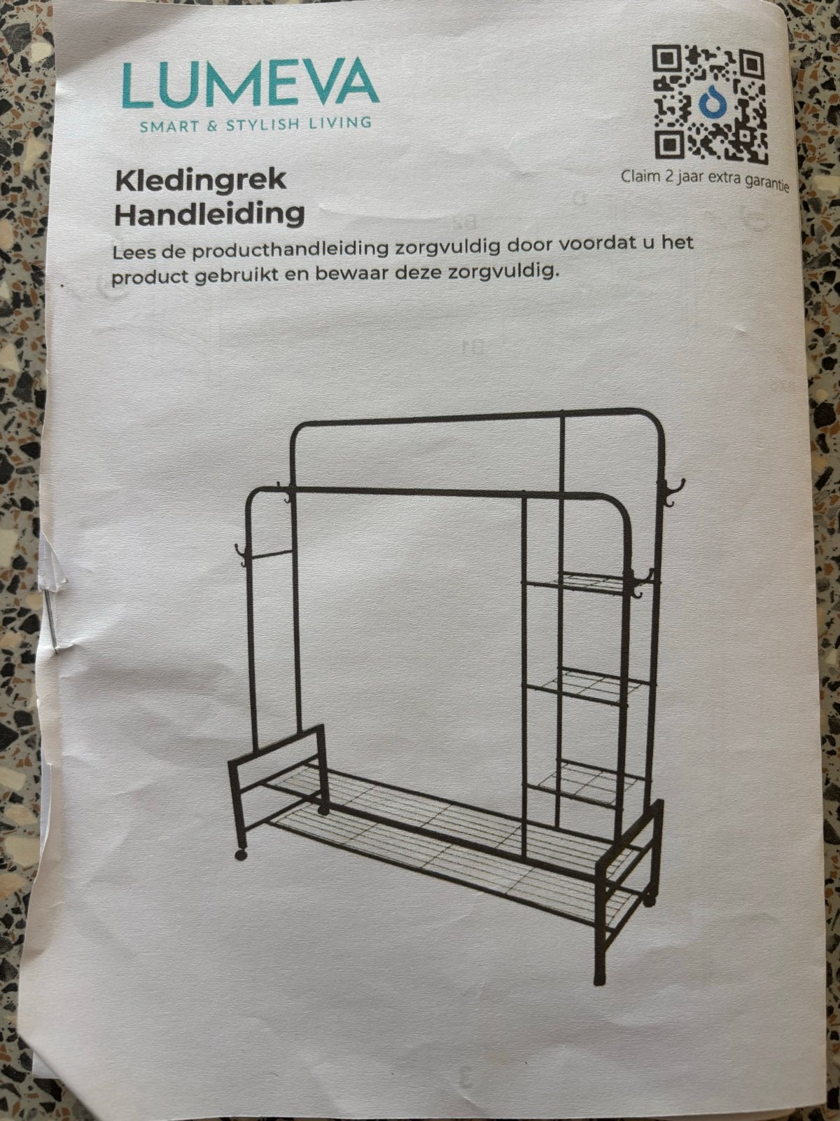 Lumeva kledingrek op wielen - Zo goed als nieuw, Kleding | Dames, Kledingrekken, Ophalen, Met wielen, Zo goed als nieuw