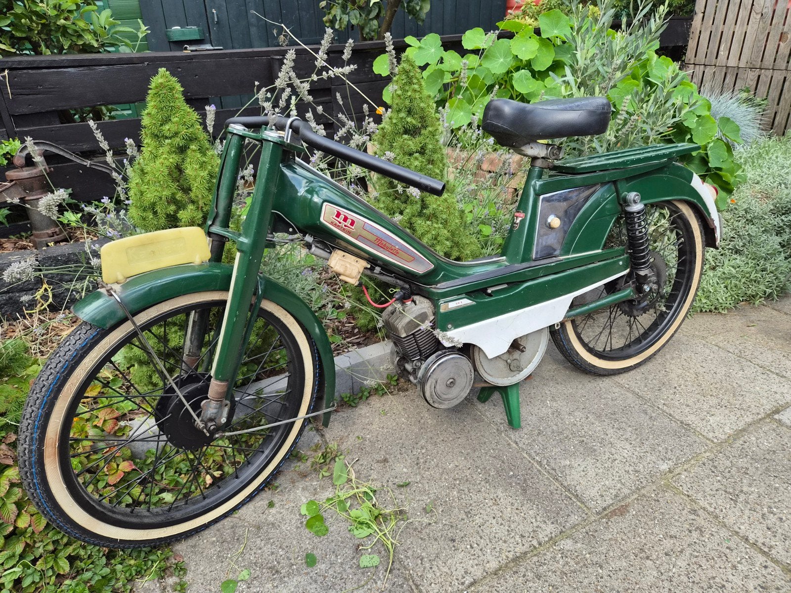 Kaptein Mobylette Mancafé Lowrider Brommer project, Fietsen en Brommers, Brommers | Oldtimers, Ophalen, 50 cc, Overige merken