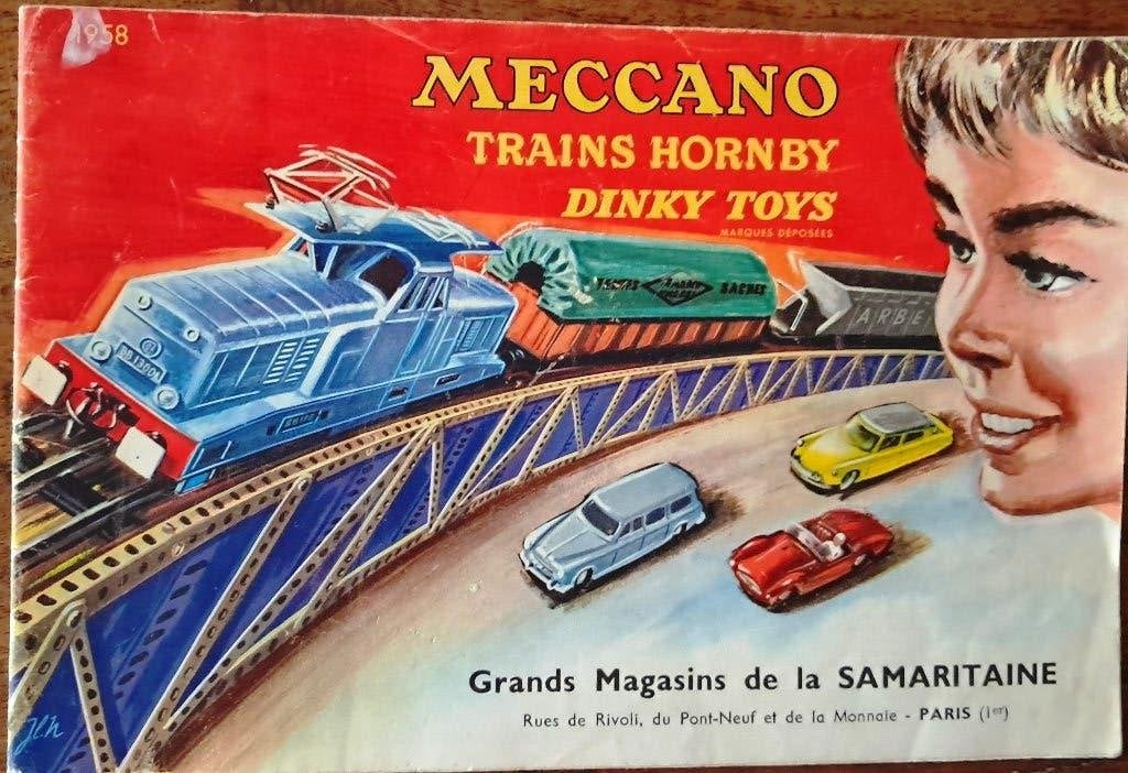 spoor 0 1958 catalogus: Meccano Trains Hornby dinky toys, Ophalen of Verzenden