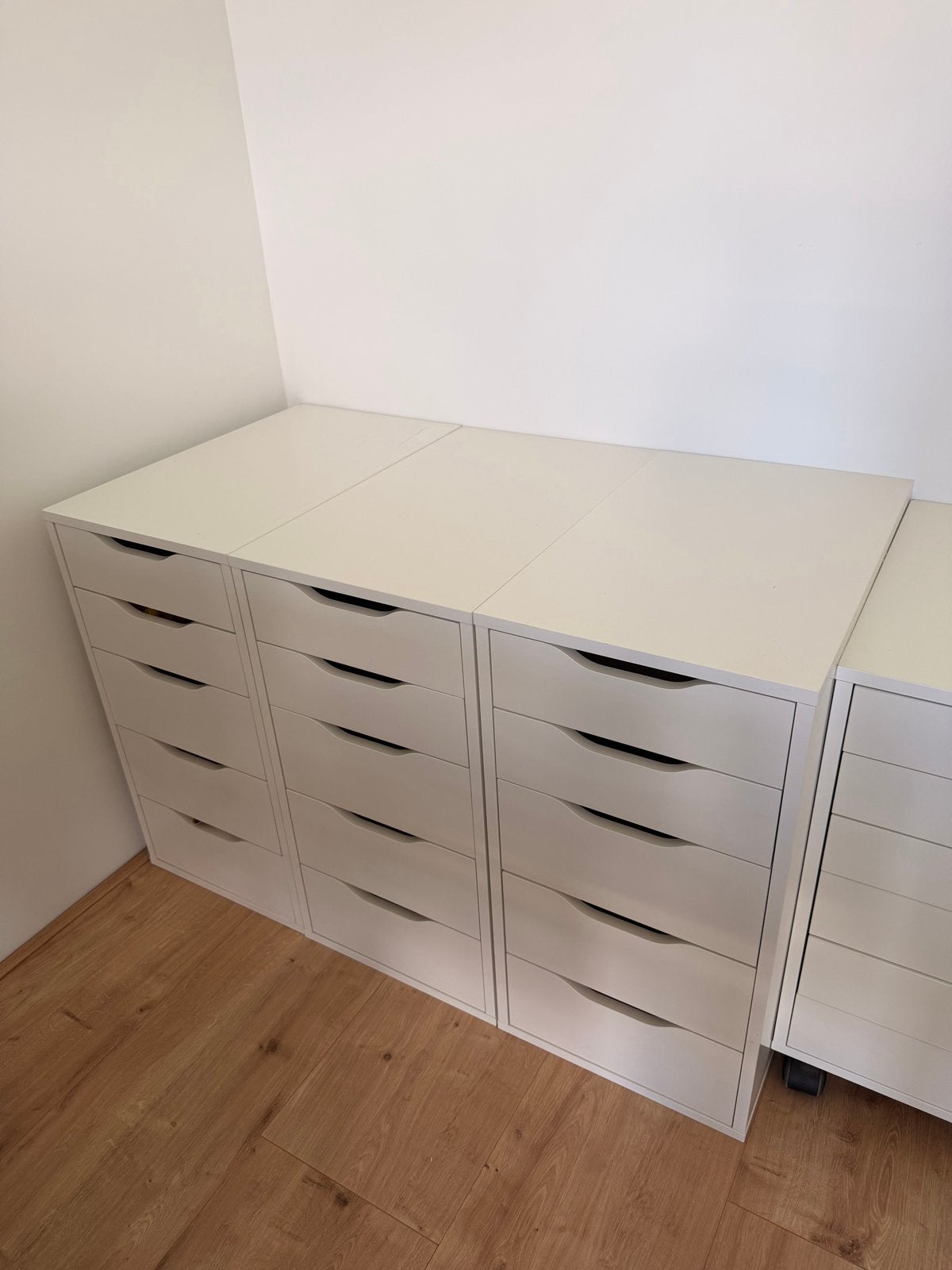 3x IKEA ALEX ladeblokken wit 36x70 cm, Ophalen, Minder dan 50 cm, Gebruikt, Minder dan 100 cm