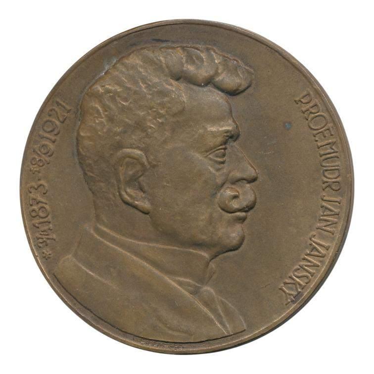 Polen prof. Jan Janský 1873-1921 penning, Ophalen of Verzenden, Brons, Buitenland