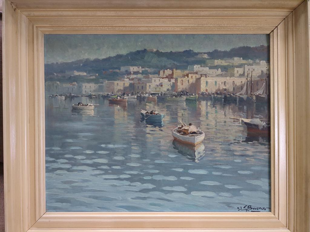 Schilderij van Leon Giuseppe Buono, Antiek en Kunst, Ophalen