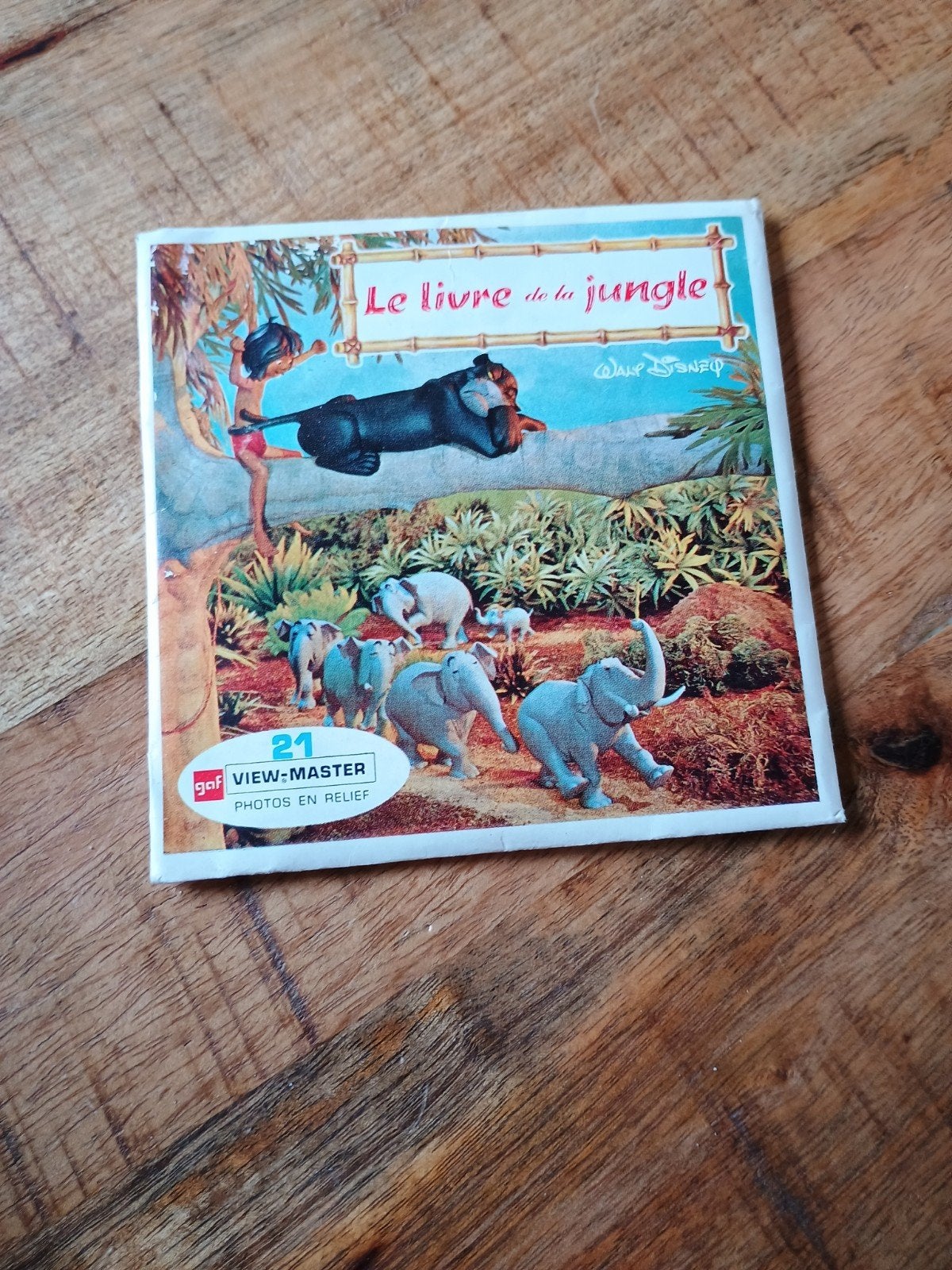 Oude Disney Viewmaster schijfjes - Jungle Book, Ophalen of Verzenden, Gebruikt