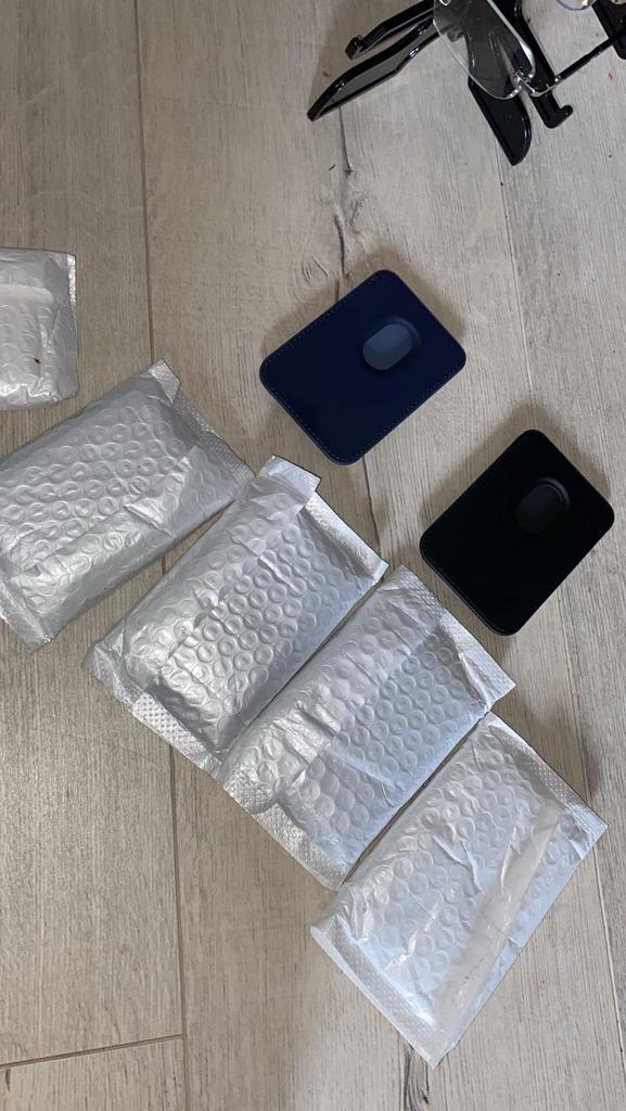 MagSafe Kaarthouder voor iPhone - Zwart & Blauw, Ophalen of Verzenden, Nieuw, Overige typen, Apple iPhone