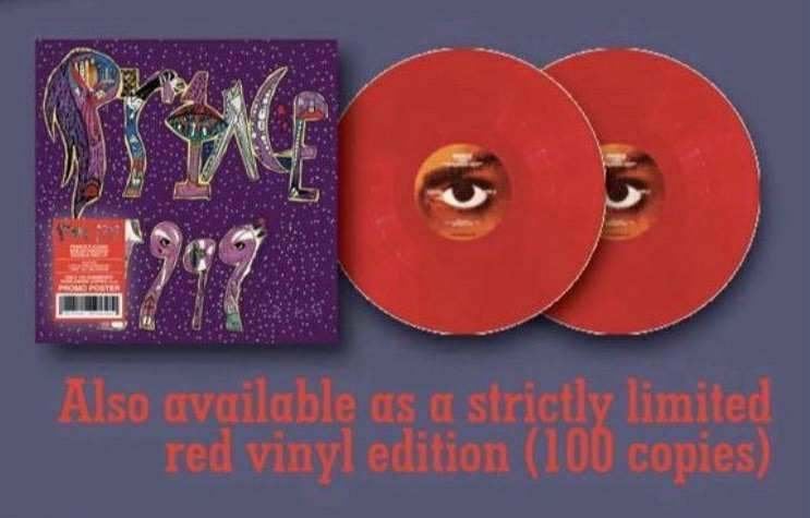 Prince-1999 Red Vinyl 2LP (Special Numbered 100 Copies Only), Inclusief poster, 12 inch, Nieuw in verpakking, Dubbel-LP