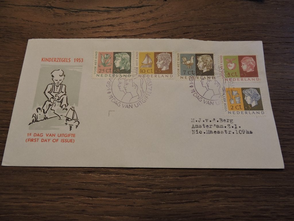 fdc nederland E  15, Ophalen of Verzenden, Beschreven, Nederland