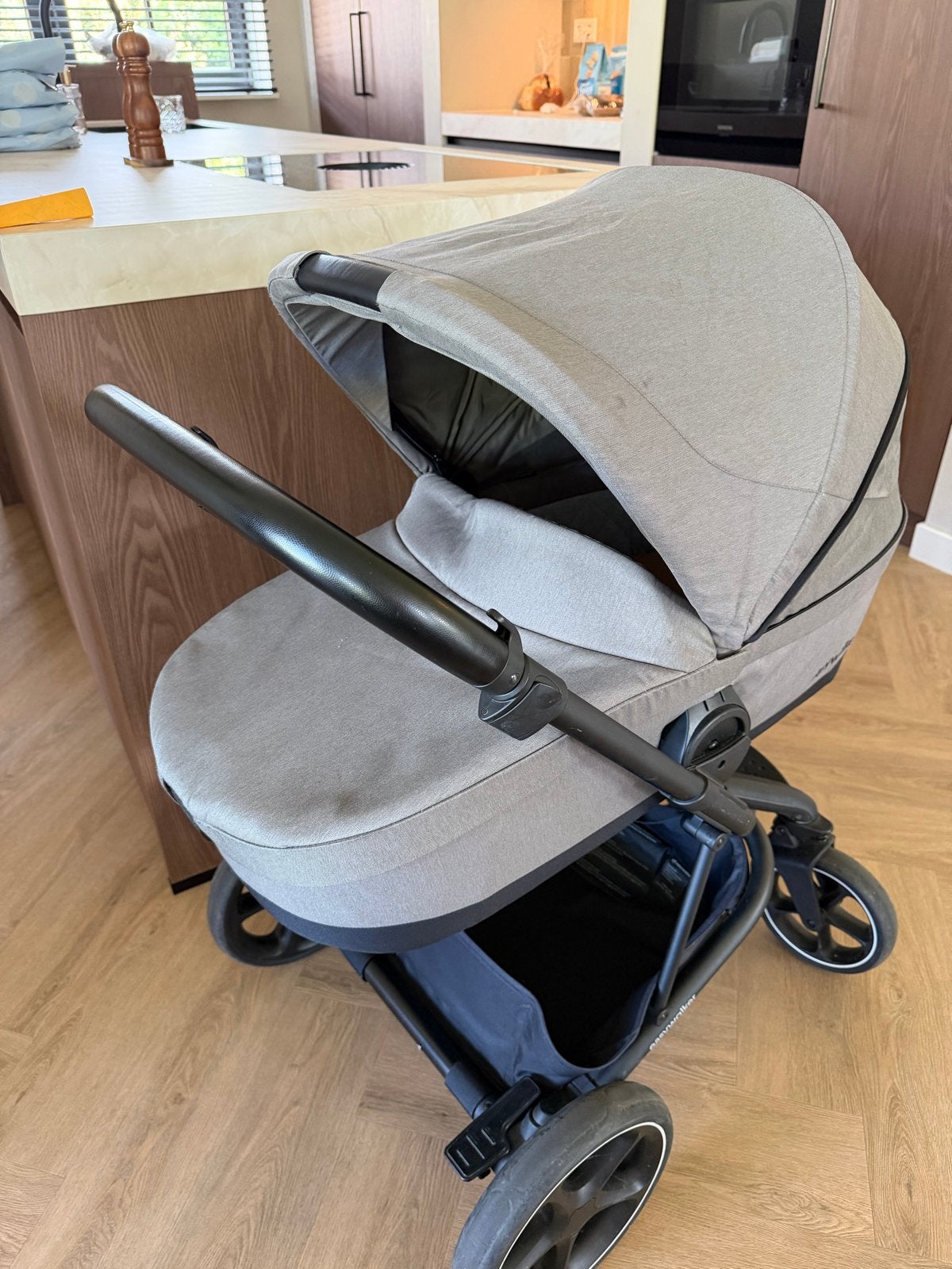 Easywalker Harvey 3 DUO Kinderwagen incl. regenhoes (groen), Gebruikt, Verstelbare duwstang, Ophalen, Kinderwagen