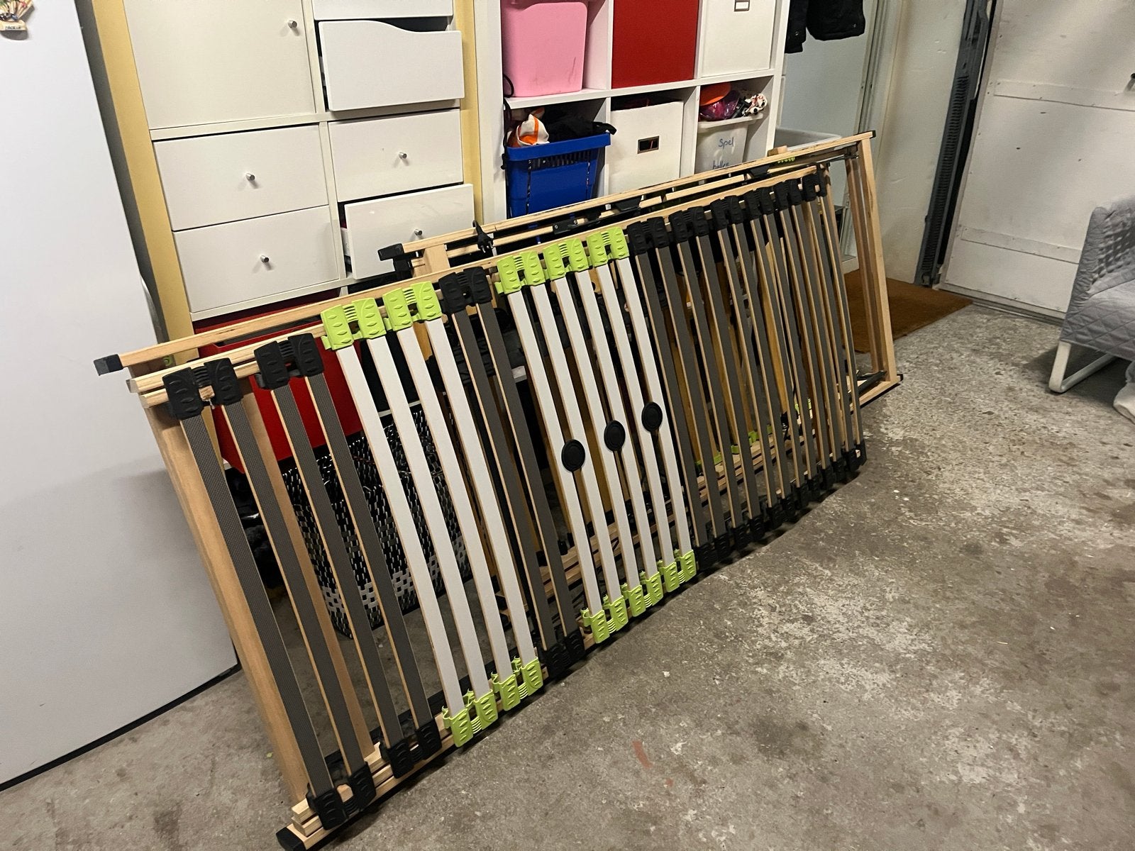 2x IKEA Elektrische Lattenbodem 90x200 - Verstelbaar, Ophalen, 90 cm, 200 cm, Hout