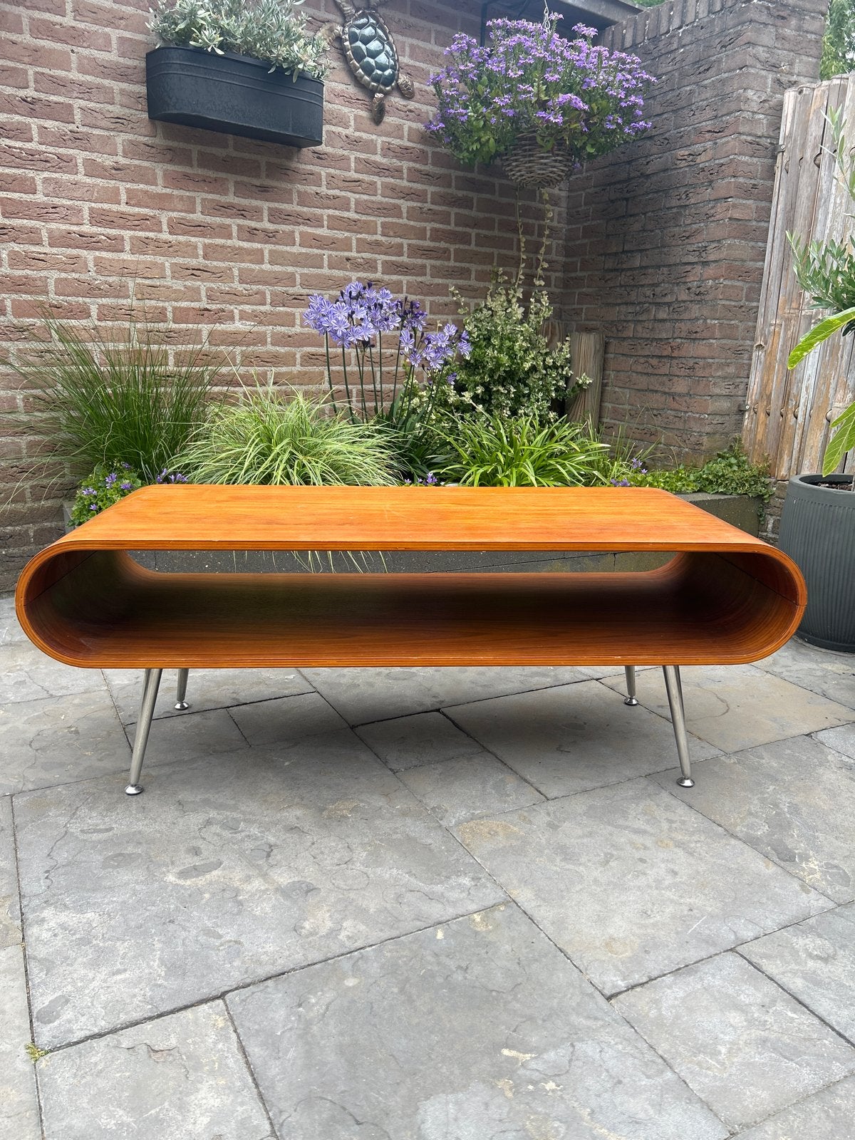 Made hopper salontafel, Huis en Inrichting, Tafels | Salontafels, Ophalen, Gebruikt, 100 tot 150 cm, Ovaal