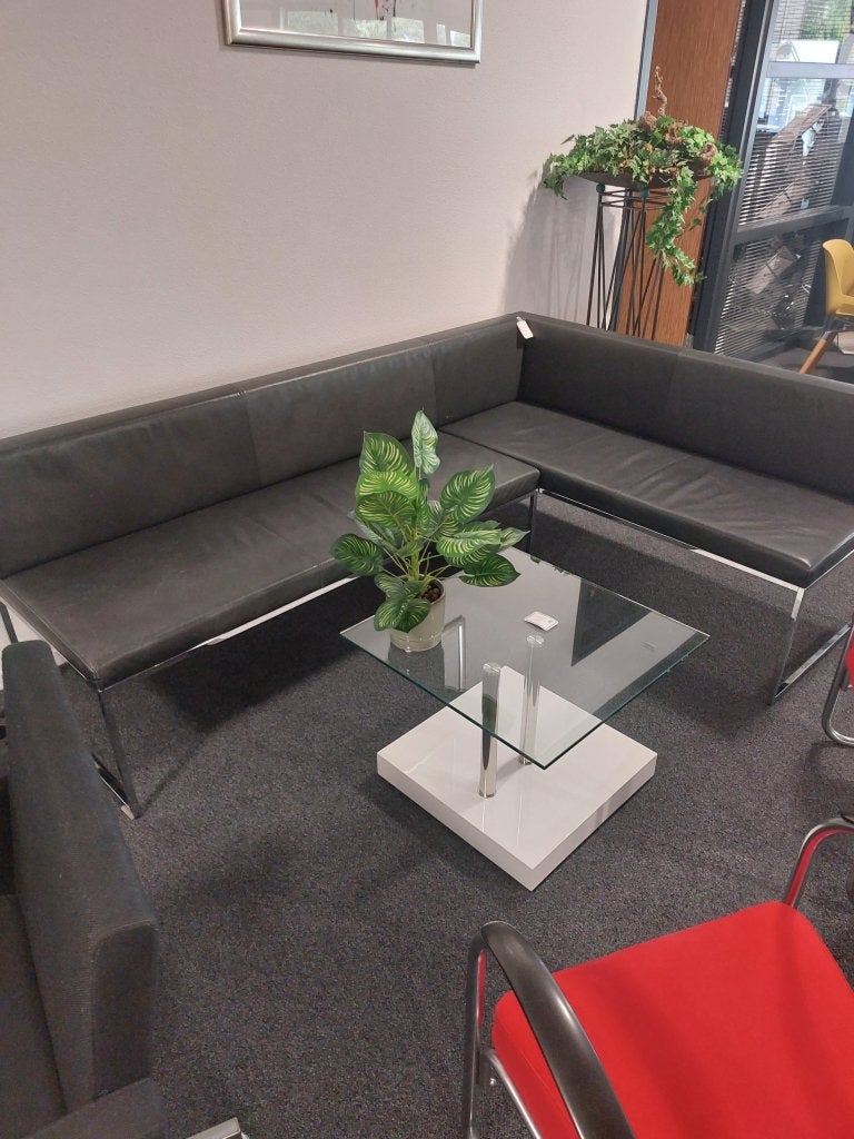 Arco hoekbank frame Bench, bank leder zwart, Niet ingevuld, Gebruikt, Leer, Ophalen of Verzenden