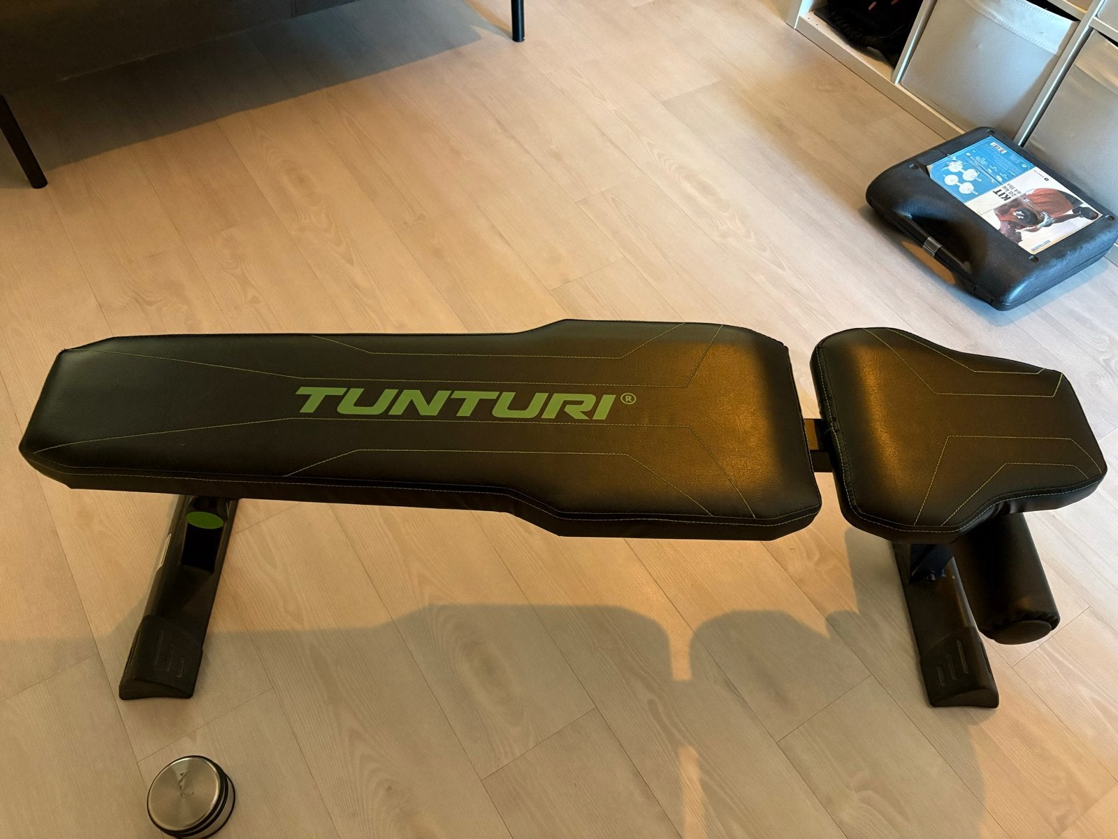 Tunturi Fitnessbank - Verstelbaar en Comfortabel, Ophalen, Zo goed als nieuw, Armen, Fitnessbank