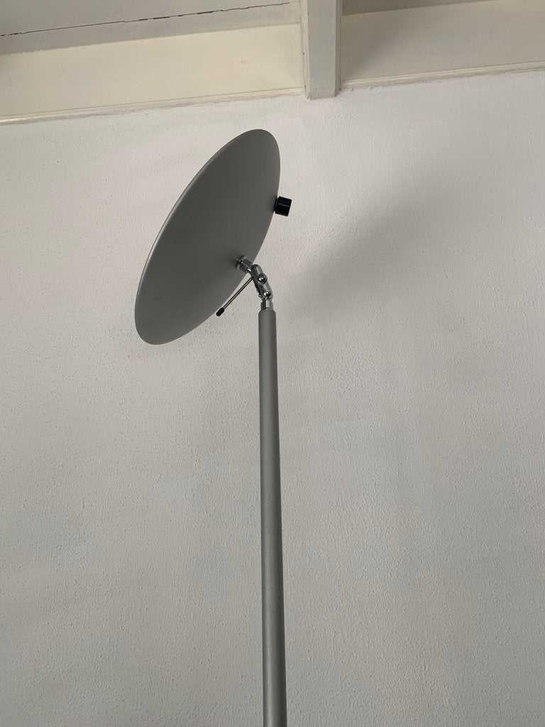 Frantzen vloerlamp met leeslamp - grijs, Gebruikt, Overige fittingen, Ophalen of Verzenden, Metaal