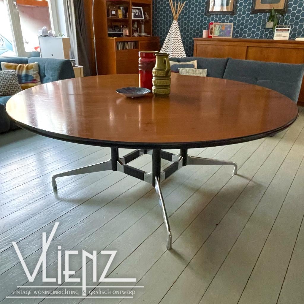 Vintage Eames Herman Miller ronde tafel vergadertafel 184 cm, Ophalen, Huis en Inrichting