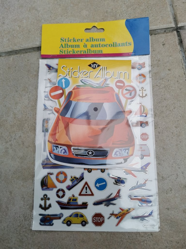 Stickervellen voertuigen met zilverkleurige rand, Ophalen of Verzenden, Nieuw, Meerdere stickers