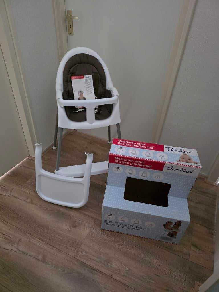 Bambino Meerjaren Stoel - Meegroeistoel met eetblad, Kinderen en Baby's, Ophalen of Verzenden, Zo goed als nieuw, Meegroeistoel