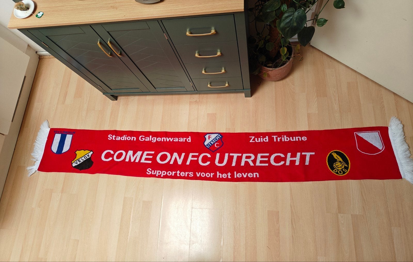 XXL FC Utrecht sjaal  - Supporters voor het, Ophalen of Verzenden, Zo goed als nieuw, F.C. Utrecht
