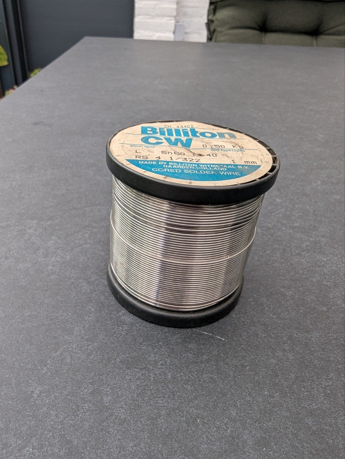 Billiton CW Soldeerdraad Sn60 Pb40 - 0.50 Kg, Ophalen of Verzenden, Zo goed als nieuw