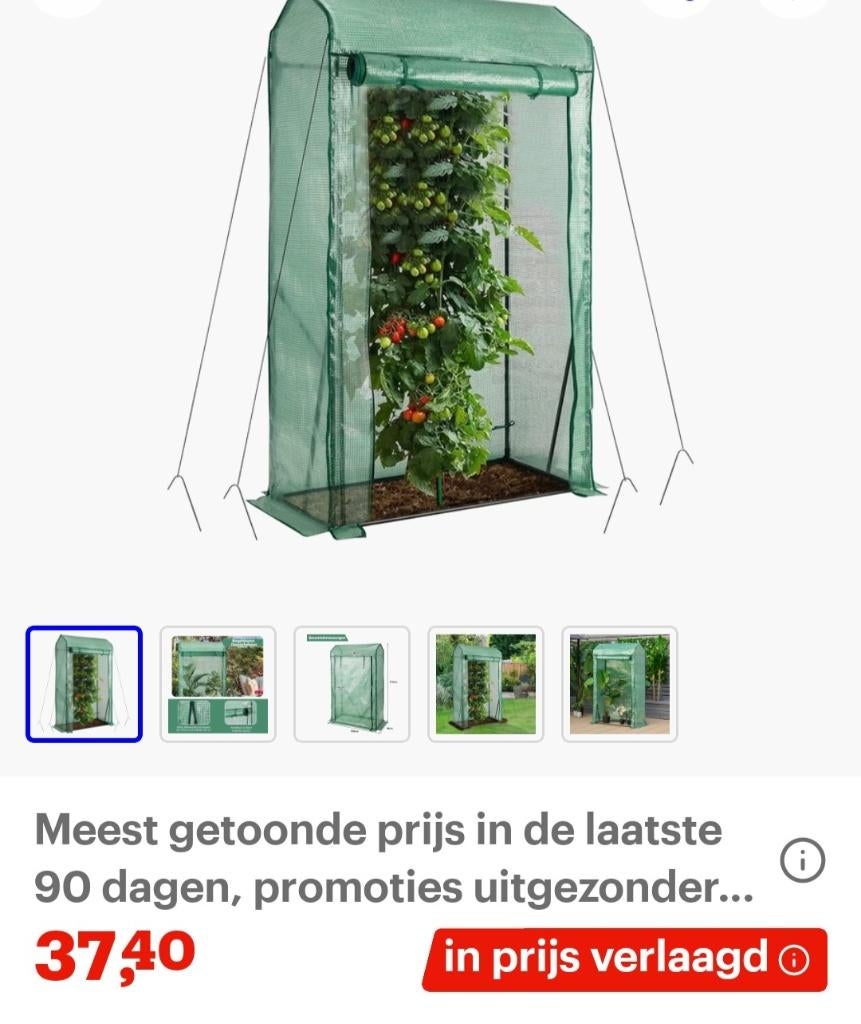 Tomaten kweekkas, Tuin en Terras, Kassen, Ophalen, Overige materialen, Kweekkas, Zo goed als nieuw