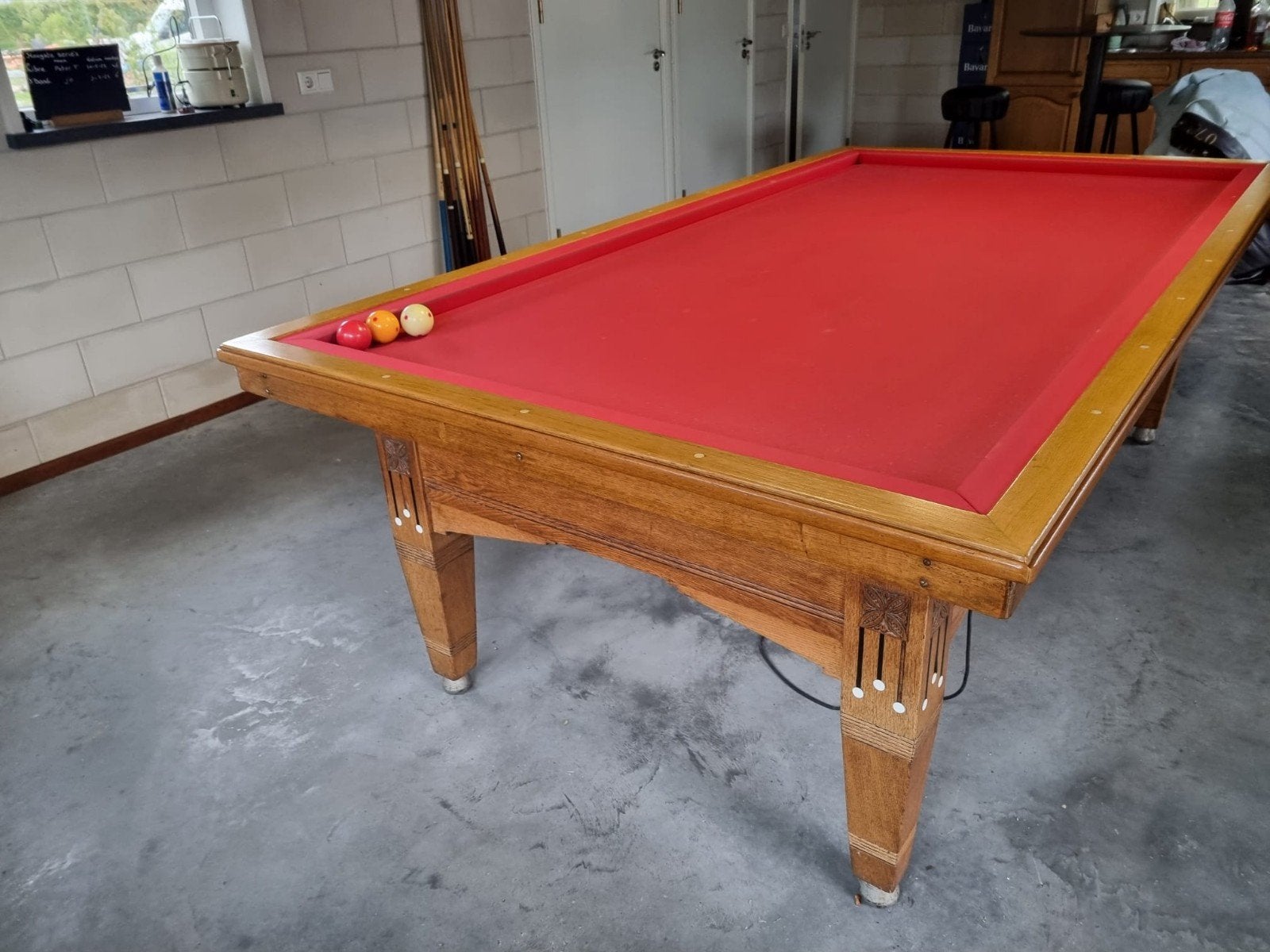 wilhelmina 5 poot 115/230, Sport en Fitness, Ophalen of Verzenden, Gebruikt, Biljarttafel