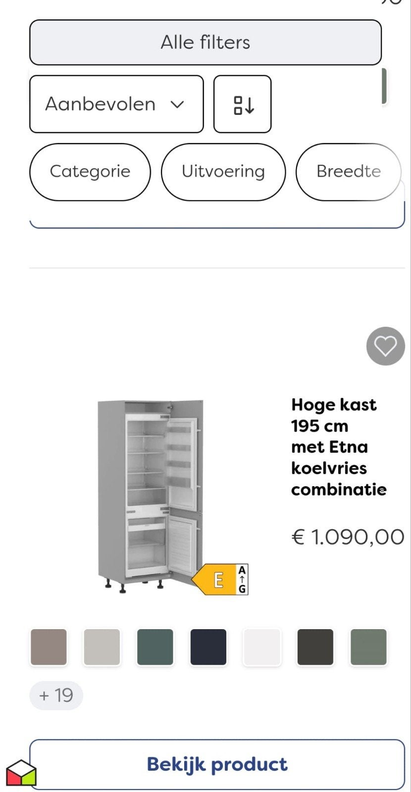 koelkast inbouw met klein vriesvak gratis sfhalen, Witgoed en Apparatuur, Ophalen, Gebruikt, Met vriesvak