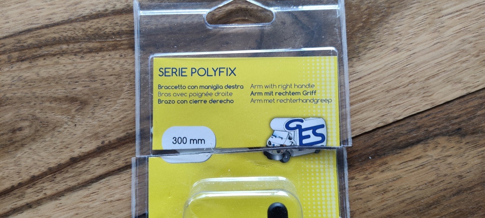 Polyfix Arm met rechterhandgreep 300 mm, Ophalen, Nieuw