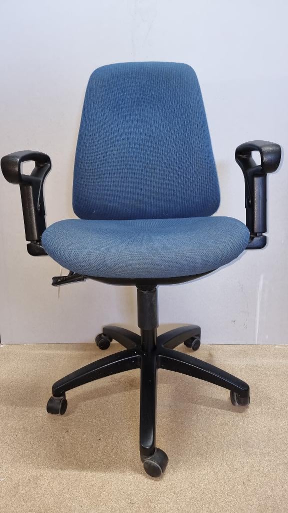 Bureaustoel ARBO goedgekeurd, Ophalen, Blauw, Zo goed als nieuw, Bureaustoel