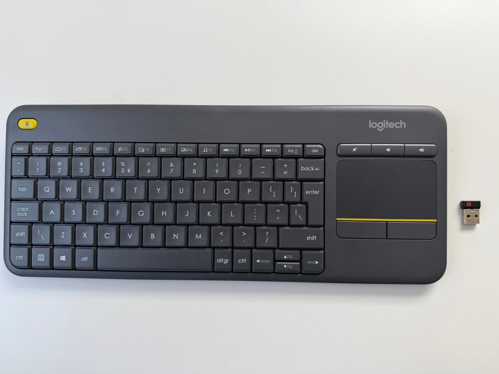 TV Keyboard Logitech wireless, Ophalen, Zo goed als nieuw, Draadloos, Qwerty
