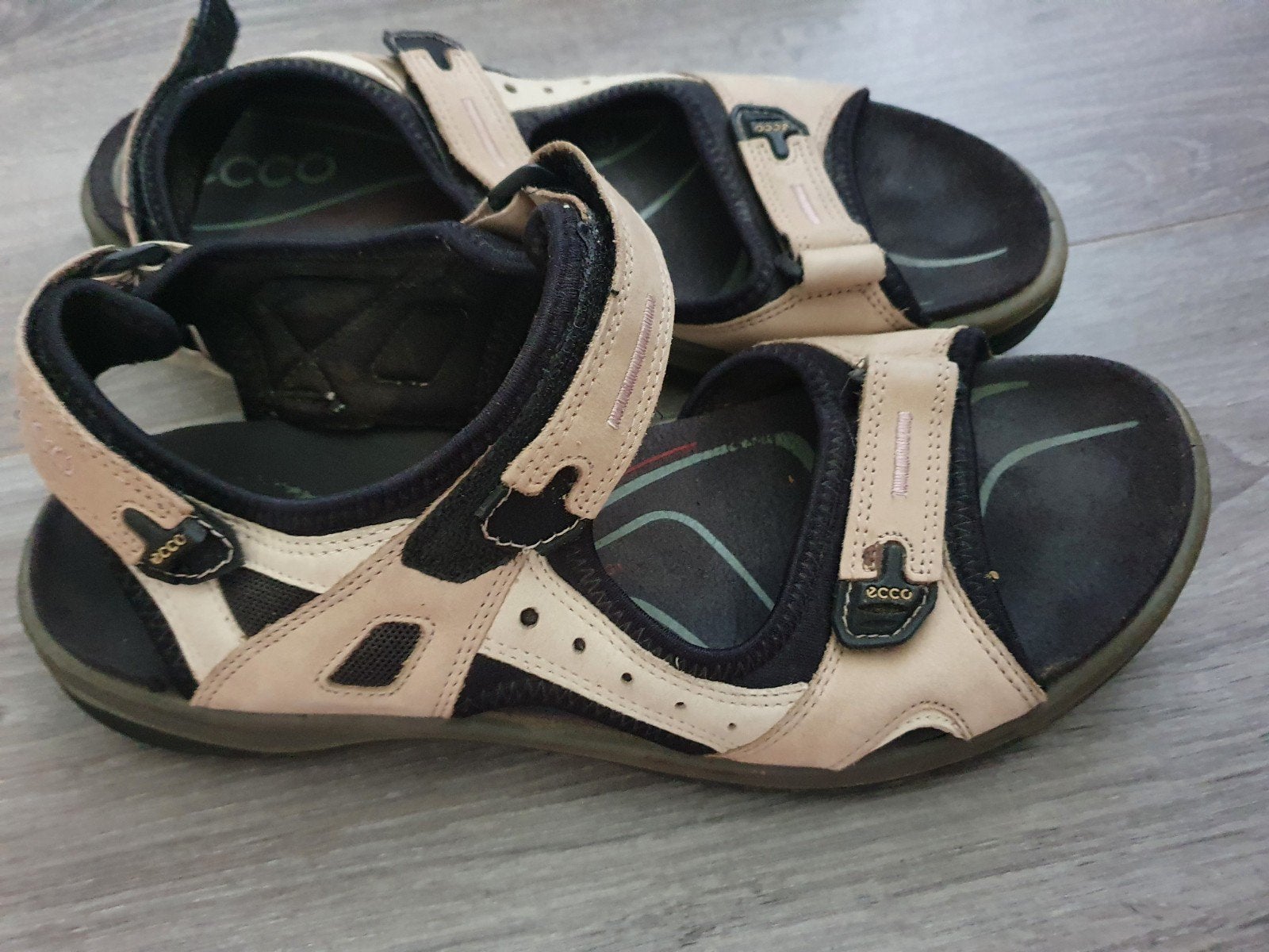 ECCO Sandalen Maat 41 - Comfortabele Zomerschoenen, Beige, ECCO, Zo goed als nieuw, Sandalen of Muiltjes