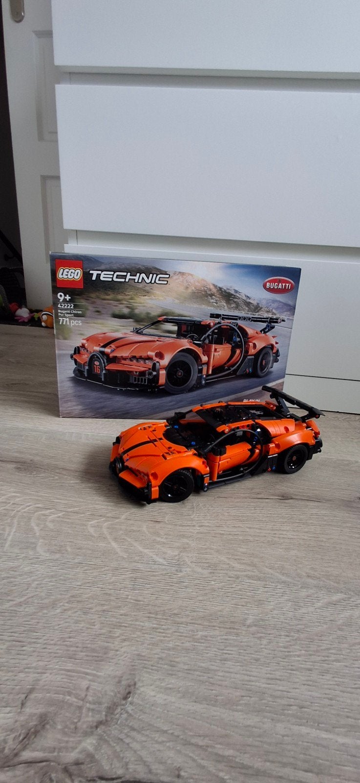 Lego technic 42222 bugatti Chiron, Ophalen of Verzenden, Zo goed als nieuw, Complete set, Lego