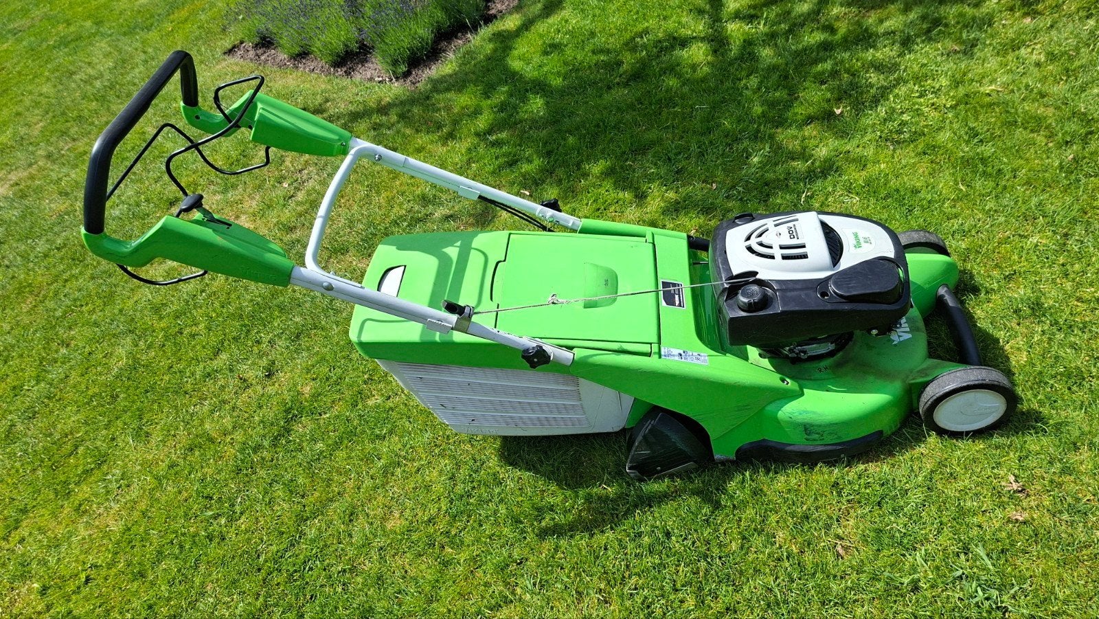 Viking MB655 VR Benzine Grasmaaier met Wals - 52cm, Tuin en Terras, Grasmaaiers, Ophalen, Cirkelmaaier, Gebruikt, Opvangbak