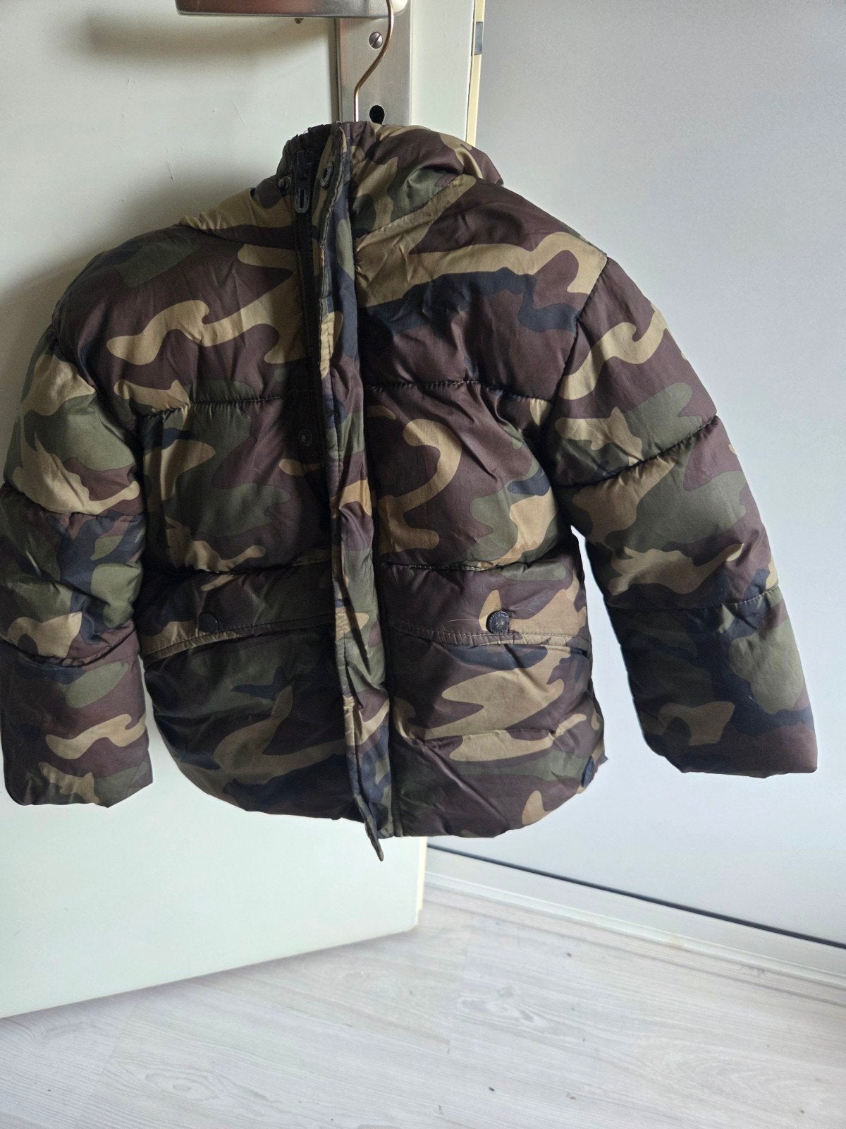 Zara Baby camouflage winterjas maat 98 (2-3 jaar), Ophalen, Gebruikt, Jongen of Meisje, Zara