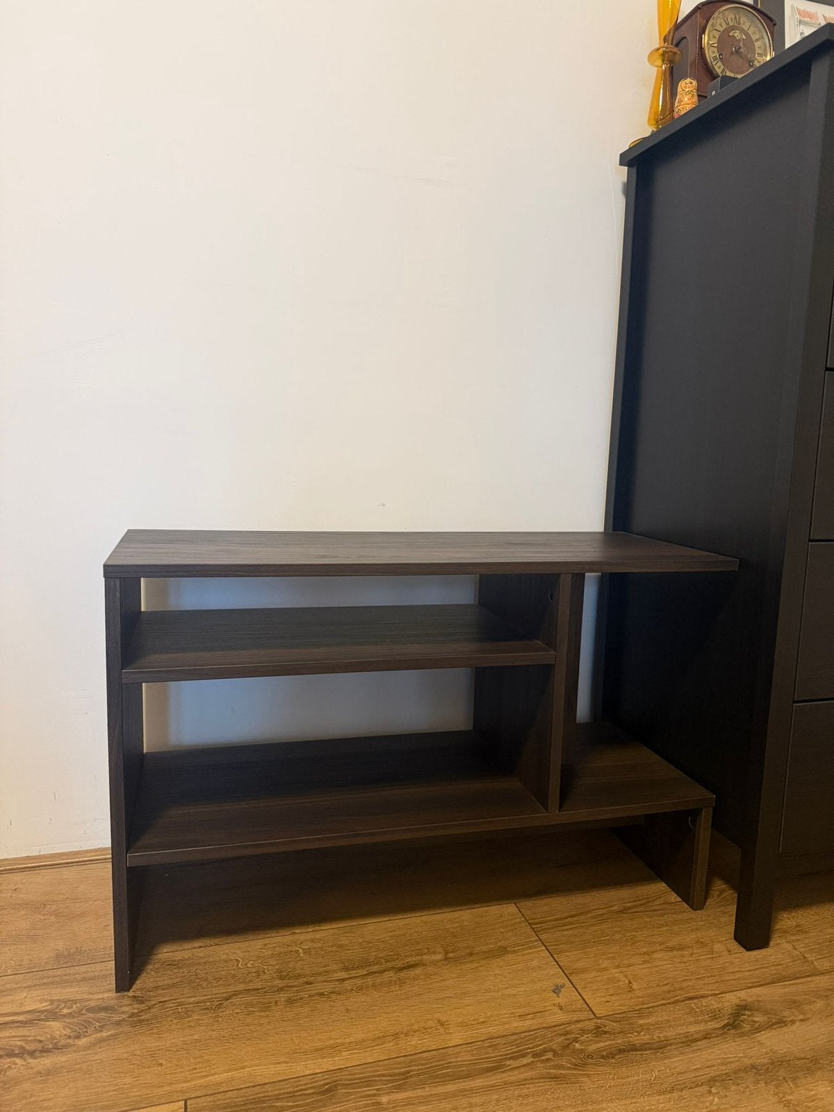 Bijzettafel donkerbruin, Minder dan 55 cm, Zo goed als nieuw, Rechthoekig, Ophalen