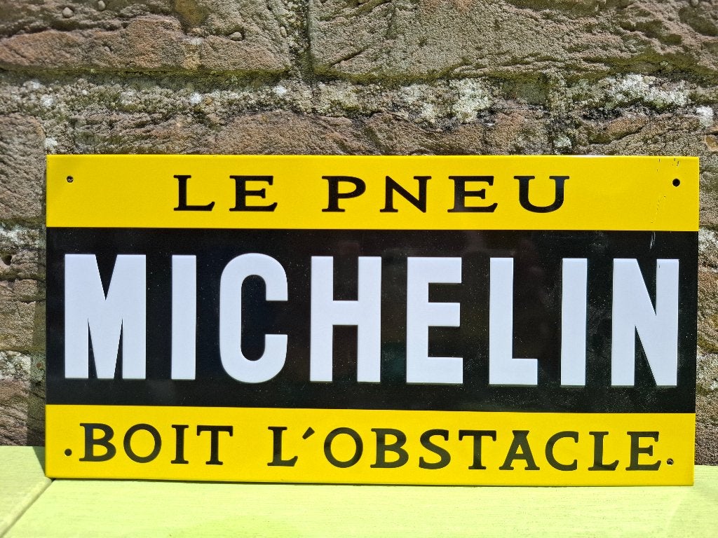 Reclamebord Michelin + bijhorend boekje, Ophalen of Verzenden, Nieuw, Auto's