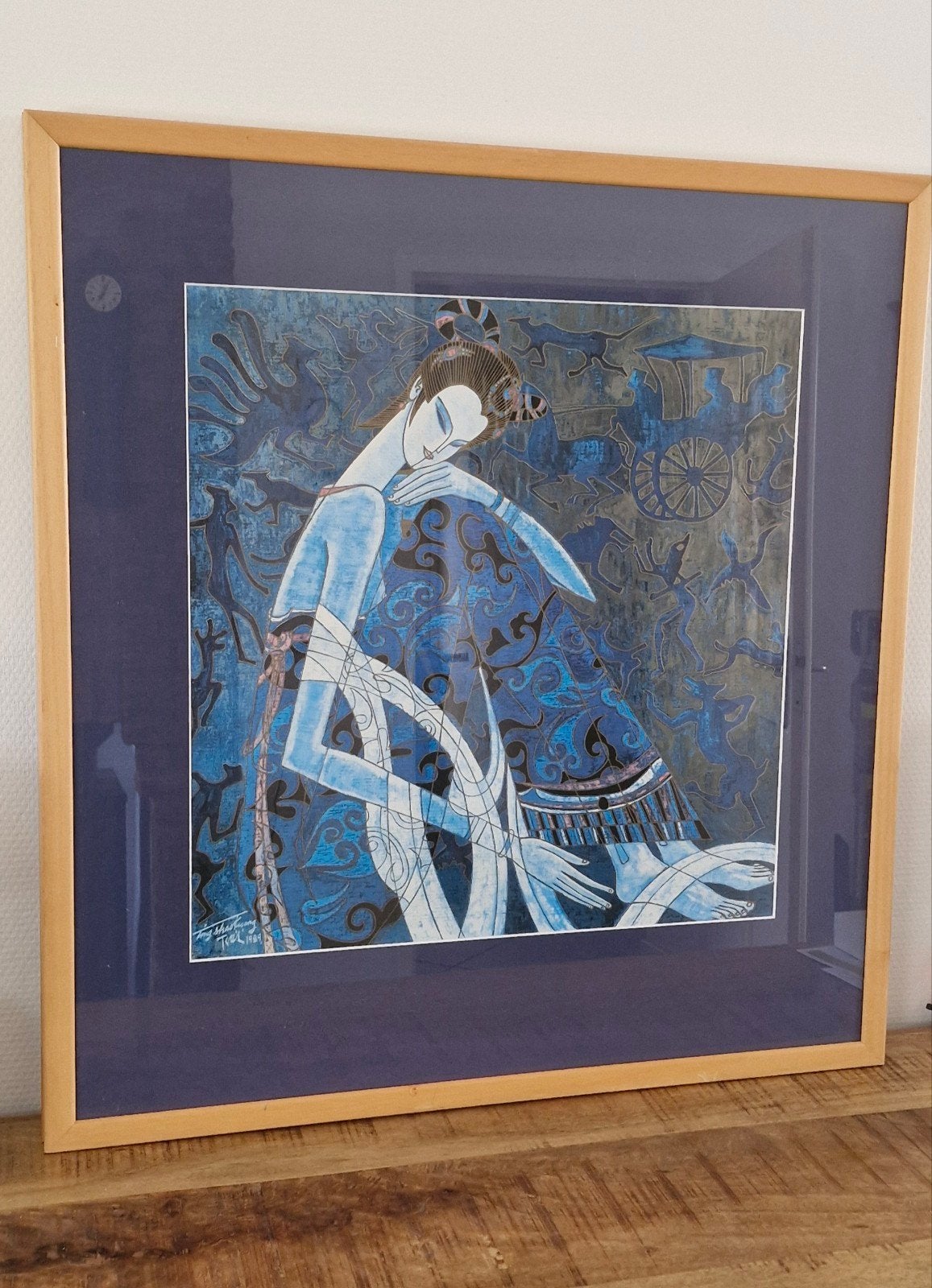 Blauwe prenten, Ophalen