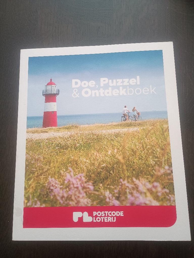 Doe, puzzel & ontdekboek NIEUW postcodeloterij, Ophalen of Verzenden, 500 t/m 1500 stukjes, Nieuw, Puzzelboek