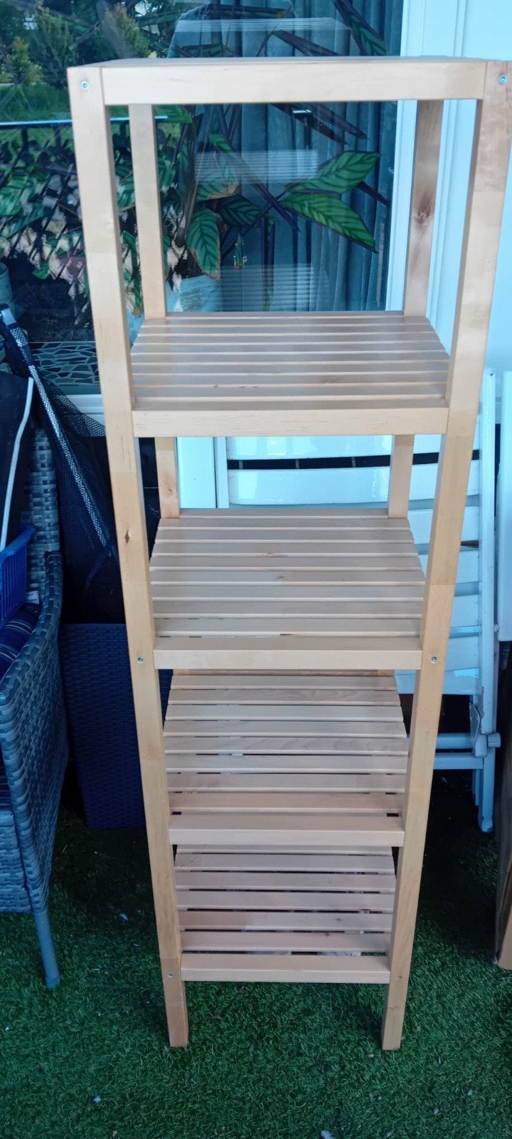 Houten badkamerrek/ handdoekenrek, Ophalen, 25 tot 50 cm, 50 tot 100 cm, Minder dan 100 cm