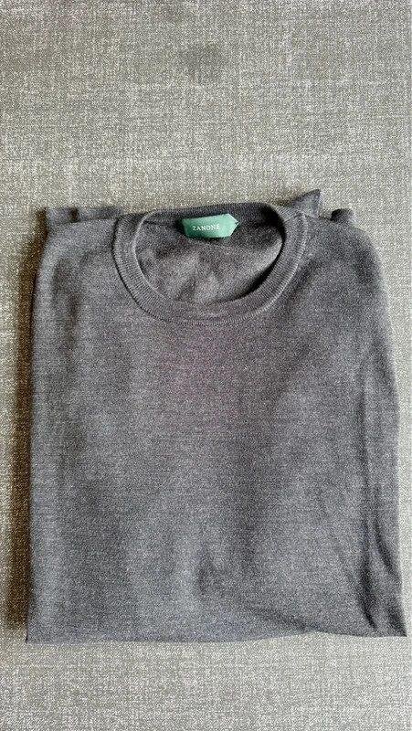 Zanone flexwool trui grijs maat 50 nieuw zonder kaartje, Kleding | Heren, Nieuw, Grijs, Zanone, Verzenden