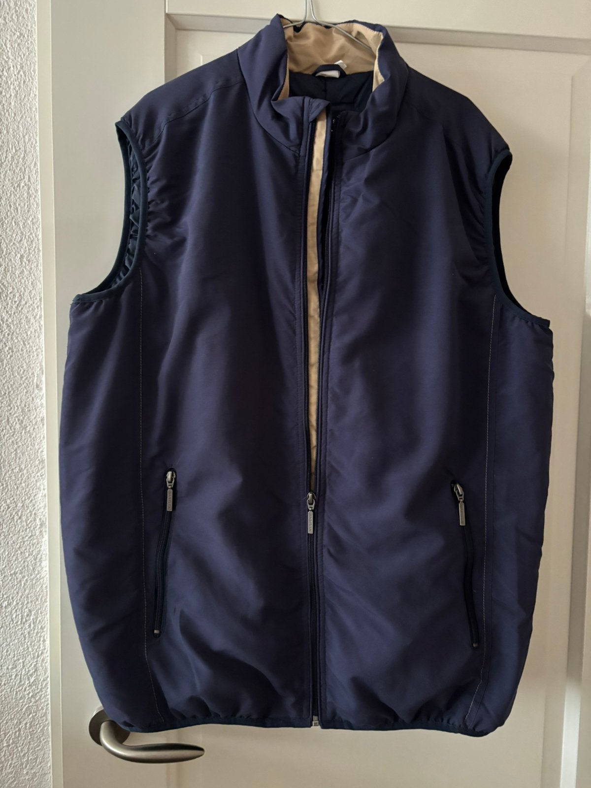 Mooie blauwe bodywarmer maat 56, Kleding | Heren, Ophalen, Zo goed als nieuw, Maat 56/58 (XL), Blauw