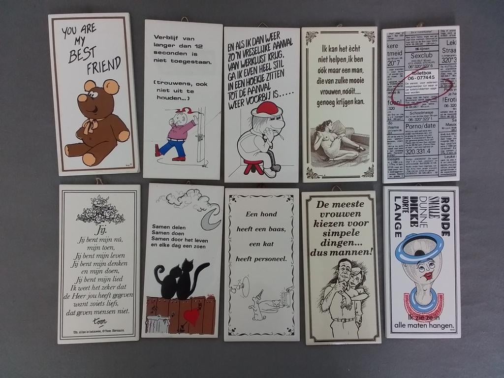 Spreuktegels, Ophalen