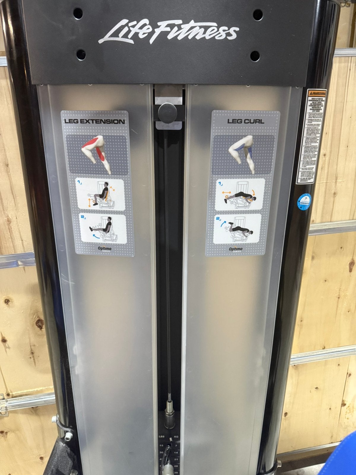 Life fitness combo leg extension leg curl, Ophalen, Zo goed als nieuw, Overige typen